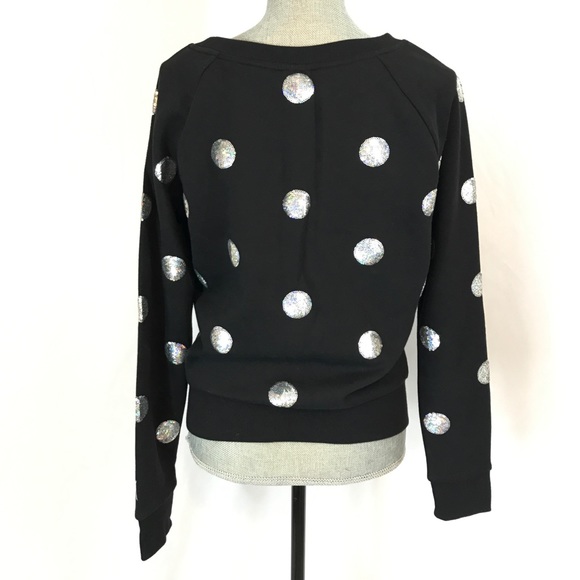 NEW Victoria Secret Pink polka dot sequin sweater - Picture 5 of 5